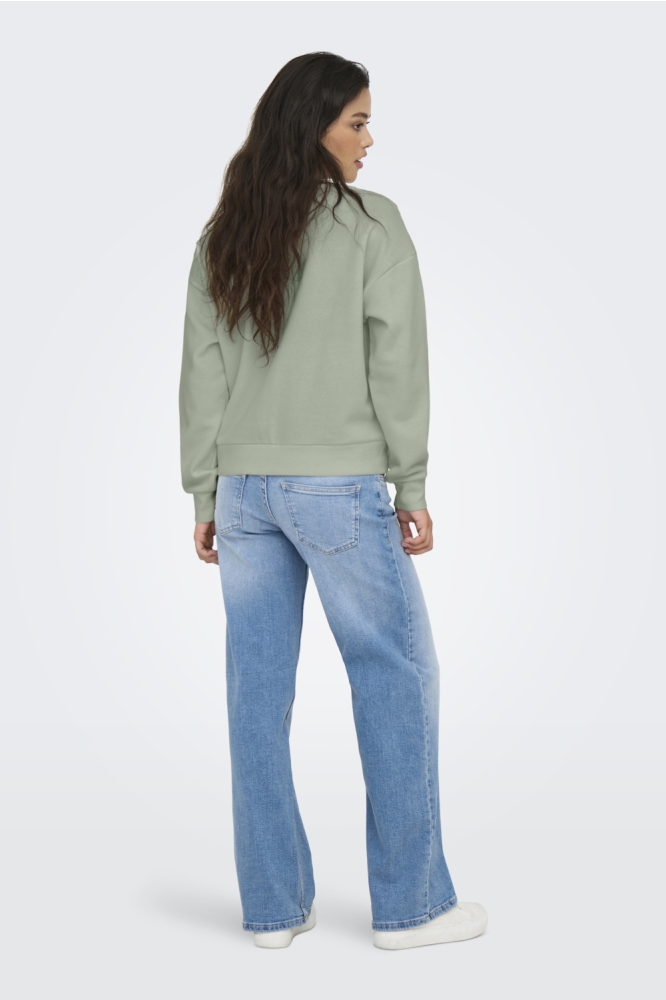 ONLPAM L/S O-NECK BOX CC SWT 15352885 Desert Sage/W. ENJOY